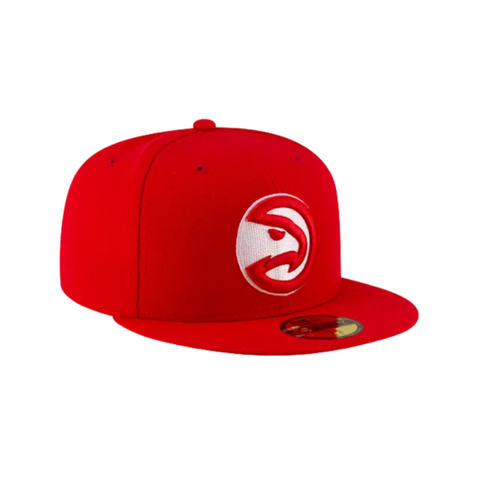 ATLANTA HAWKS 59FIFTY NEW ERA RED FITTED HAT