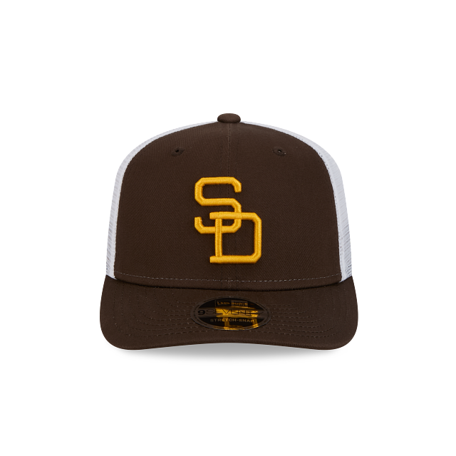 SAN DIEGO PADRES 9SEVENTY NEW ERA BROWN ALT TRUCKER SNAPBACK HAT