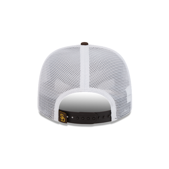 SAN DIEGO PADRES 9SEVENTY NEW ERA BROWN ALT TRUCKER SNAPBACK HAT