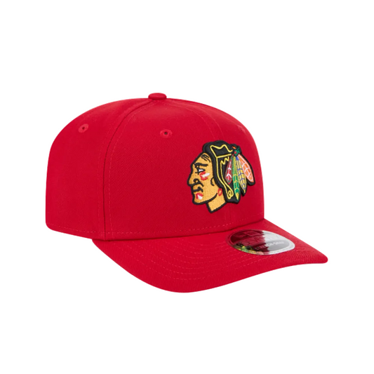 CHICAGO BLACKHAWKS 9SEVENTY NEW ERA RED ADJUSTABLE SNAPBACK HAT