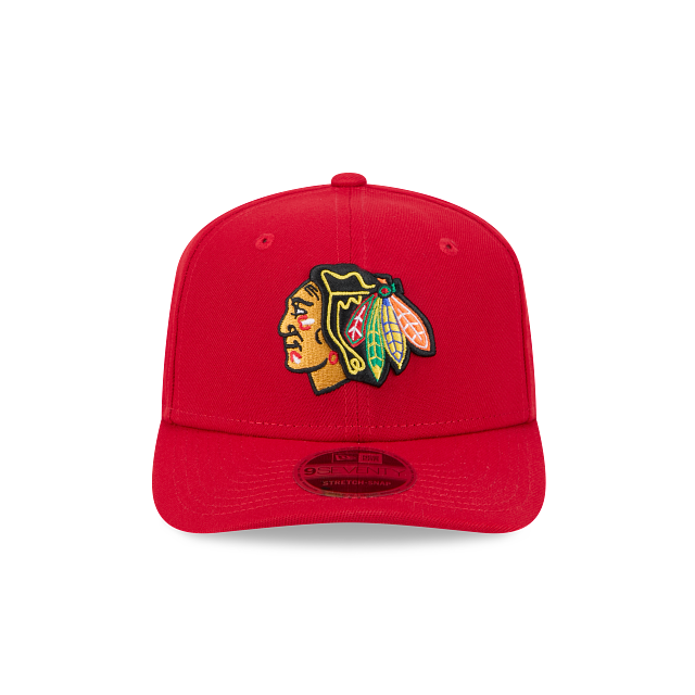 CHICAGO BLACKHAWKS 9SEVENTY NEW ERA RED ADJUSTABLE SNAPBACK HAT