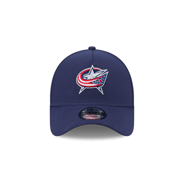 COLUMBUS BLUE JACKETS NEW ERA 9FORTY A-FRAME NAVY SNAPBACK HAT