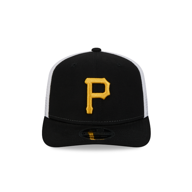 PITTSBURGH PIRATES 9SEVENTY NEW ERA BLACK TRUCKER SNAPBACK HAT