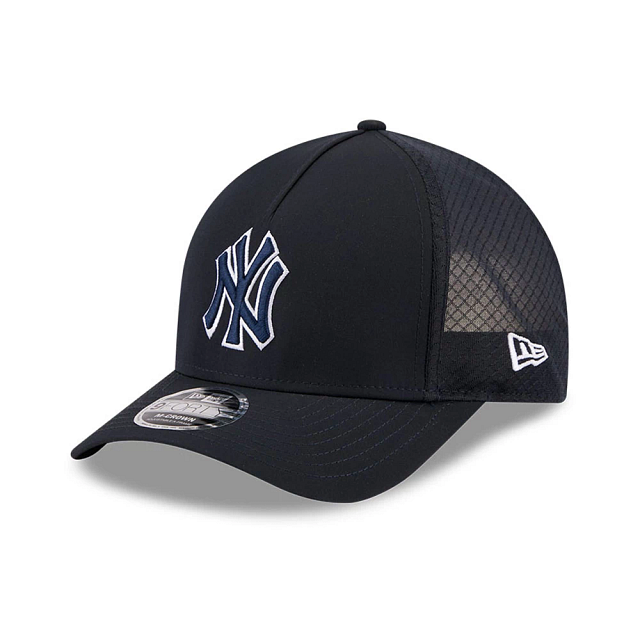 NEW YORK YANKEES NEW ERA 9FORTY M-CROWN A-FRAME NAVY SNAPBACK HAT