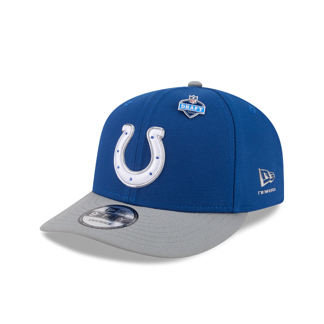 INDIANAPOLIS COLTS 9FIFTY PRE-CURVED 2026 DRAFT NEW ERA 2TONE SNAPBACK HAT