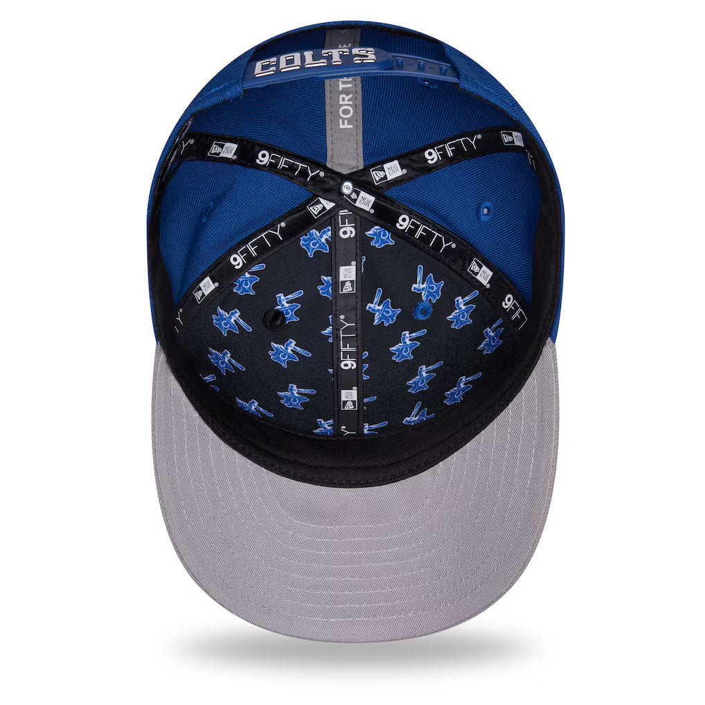 INDIANAPOLIS COLTS 9FIFTY PRE-CURVED 2026 DRAFT NEW ERA 2TONE SNAPBACK HAT