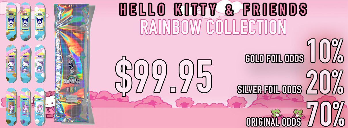 GIRL X HELLO KITTY & FRIENDS RAINBOW BLIND BAG DECK - 8.5"
