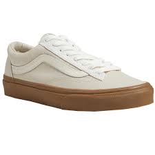 VANS STYLE 36 LIGHT BROWN AND WHITE SHOE