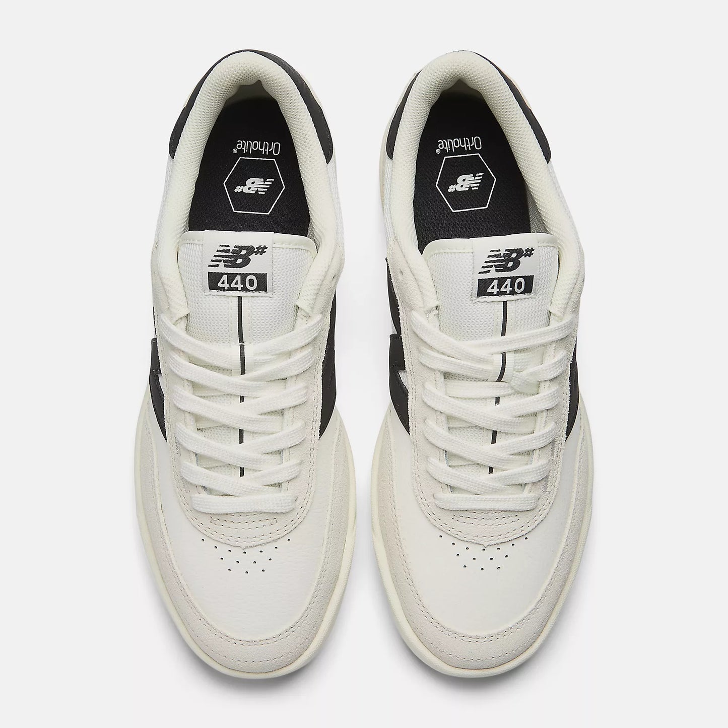 NEW BALANCE NUMERIC 440 V2 SEA SALT/BLACK WIDE SHOE - 440SB2
