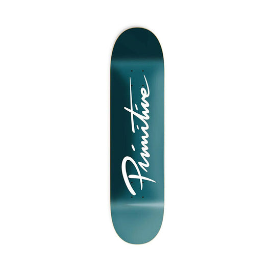 PRIMITIVE NUEVO SCRIPT TEAL DECK - 8.0"