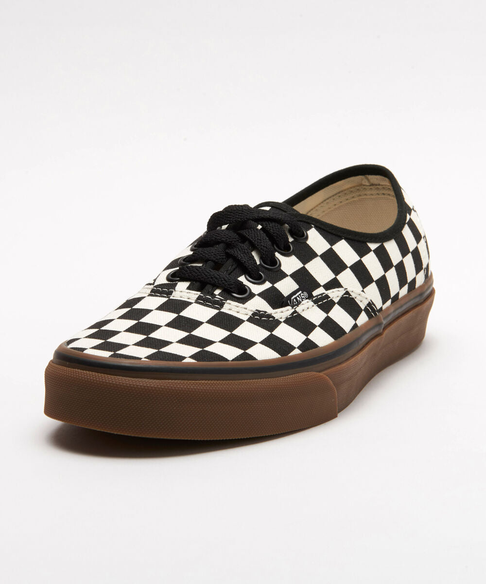 VANS AUTHENTIC CHECKERBOARD BLACK/WHITE/GUM SHOE