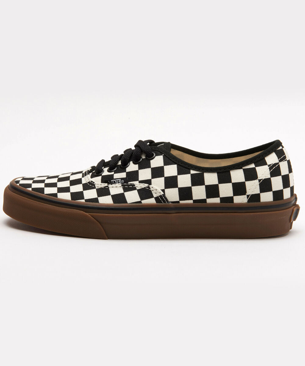 VANS AUTHENTIC CHECKERBOARD BLACK/WHITE/GUM SHOE