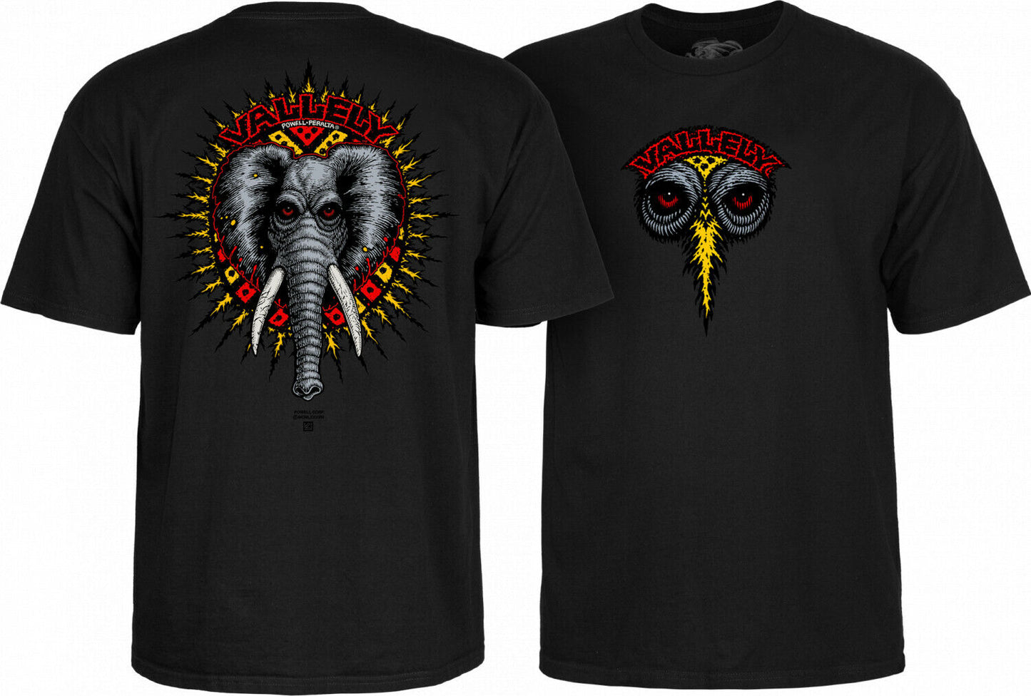 Powell Peralta Vallely Elephant T-shirt Black