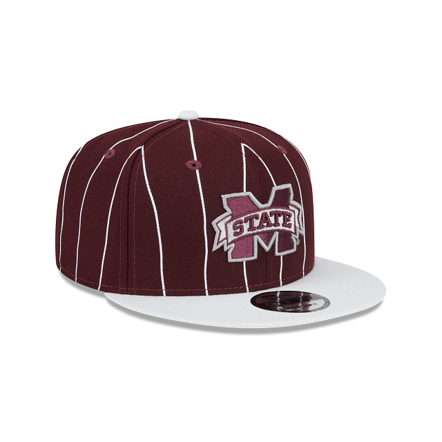 MISSISSIPPI STATE BULLDOGS 9FIFTY NEW ERA 2TONE VINTAGE PINSTRIPE SNAPBACK HAT