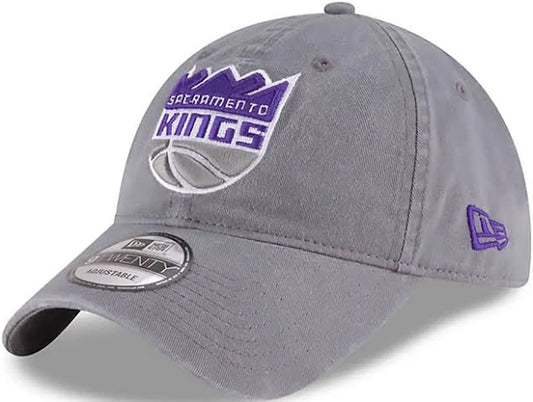 SACRAMENTO KINGS NEW ERA 9TWENTY CORE CLASSIC GRAY ADJUSTABLE HAT