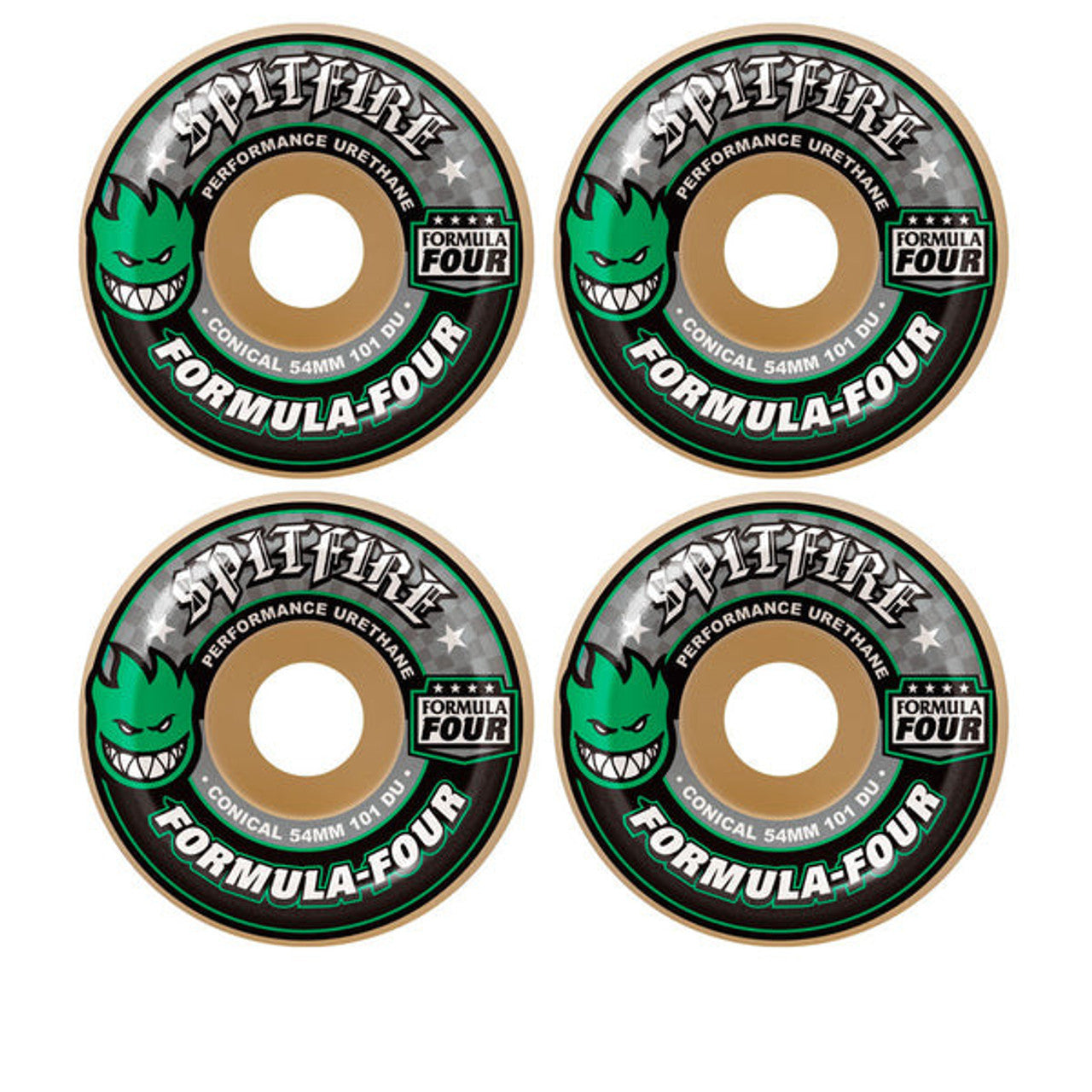 SPITFIRE FORMULA 4 101A CONICAL GREEN WHEELS