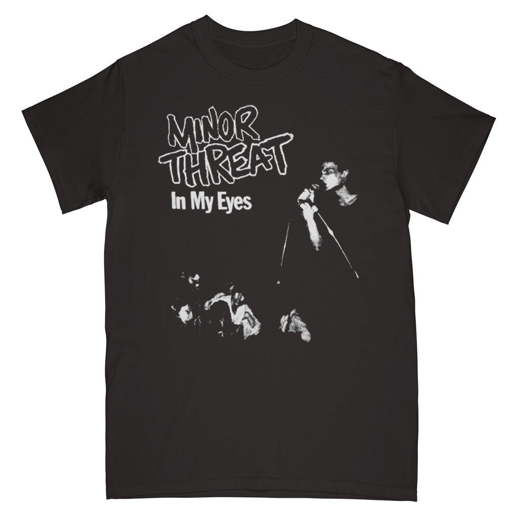 MINOR THREAT IN MY EYES BAND T-SHIRT - BLACK