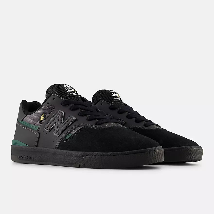 NEW BALANCE NUMERIC JAMIE FOY 306 BLACK/GREEN SHOE - 306CSP