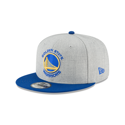 GOLDEN STATE WARRIORS 9FIFTY NEW ERA 2TONE SNAPBACK HAT GRAY AND BLUE