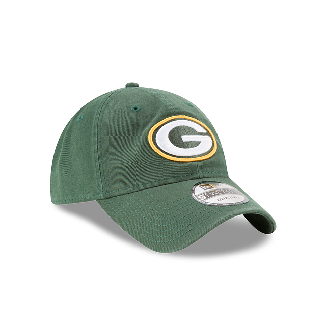 GREEN BAY PACKERS NEW ERA 9TWENTY CORE CLASSIC GREEN ADJUSTABLE HAT