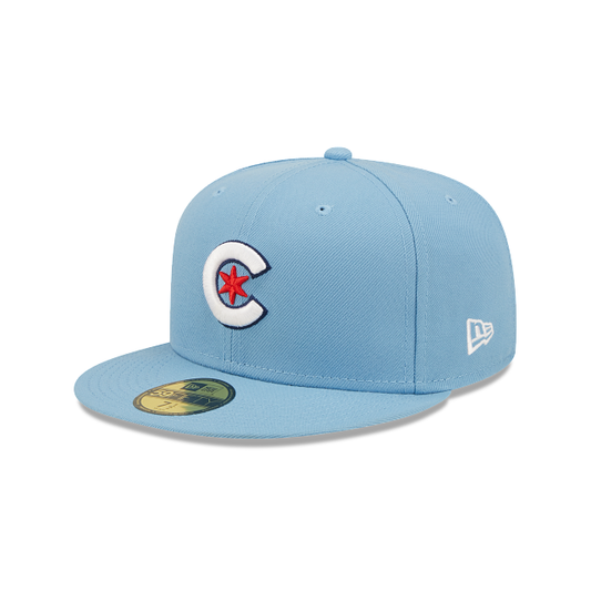 CHICAGO CUBS 59FIFTY NEW ERA SKY BLUE FITTED HAT