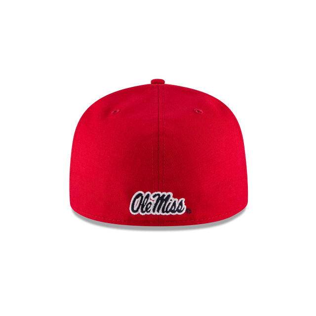 OLE MISS REBELS 59FIFTY NEW ERA RED FITTED HAT