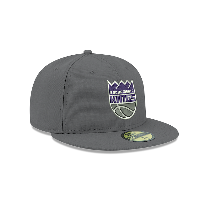 SACRAMENTO KINGS 59FIFTY NEW ERA GREY FITTED HAT