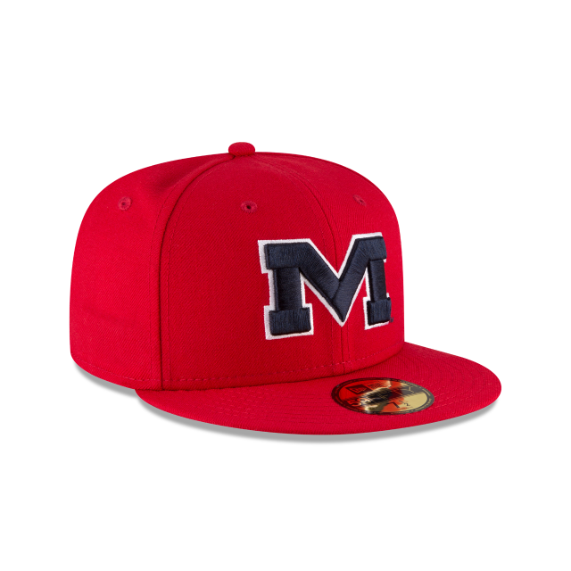 OLE MISS REBELS 59FIFTY NEW ERA RED FITTED HAT