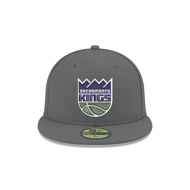 SACRAMENTO KINGS 59FIFTY NEW ERA GREY FITTED HAT