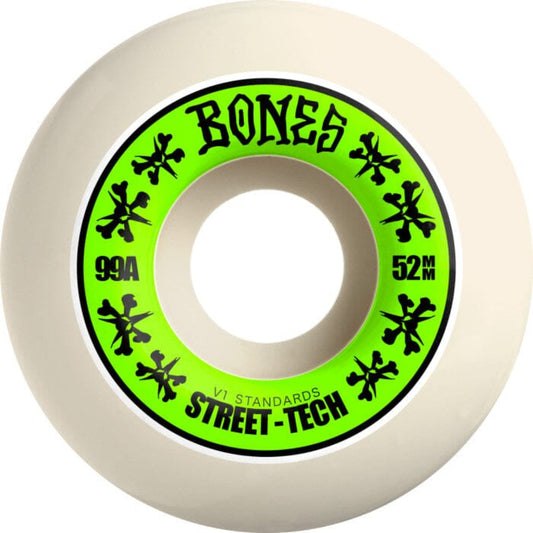 BONES WHEELS STF 52MM V1 STANDARDS 99A 4PK WHITE