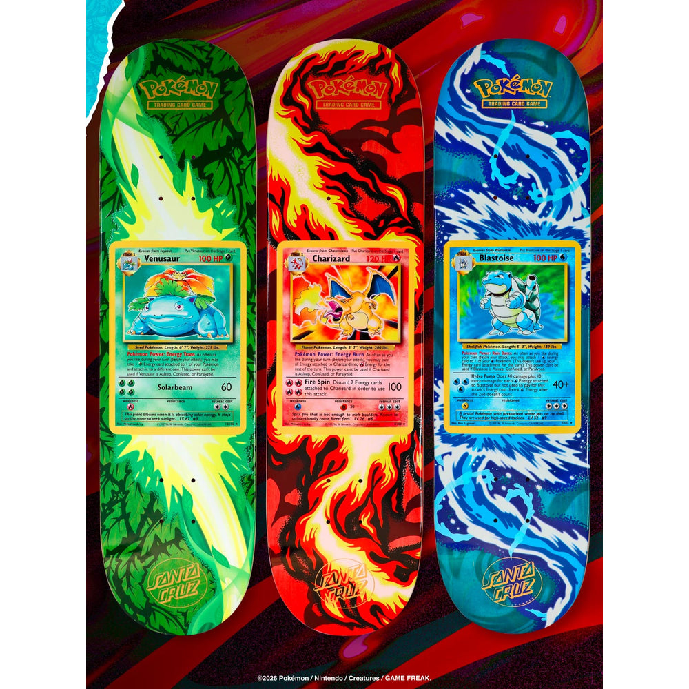 Santa Cruz x Pokemon Venusaur Charizard Blastoise decks