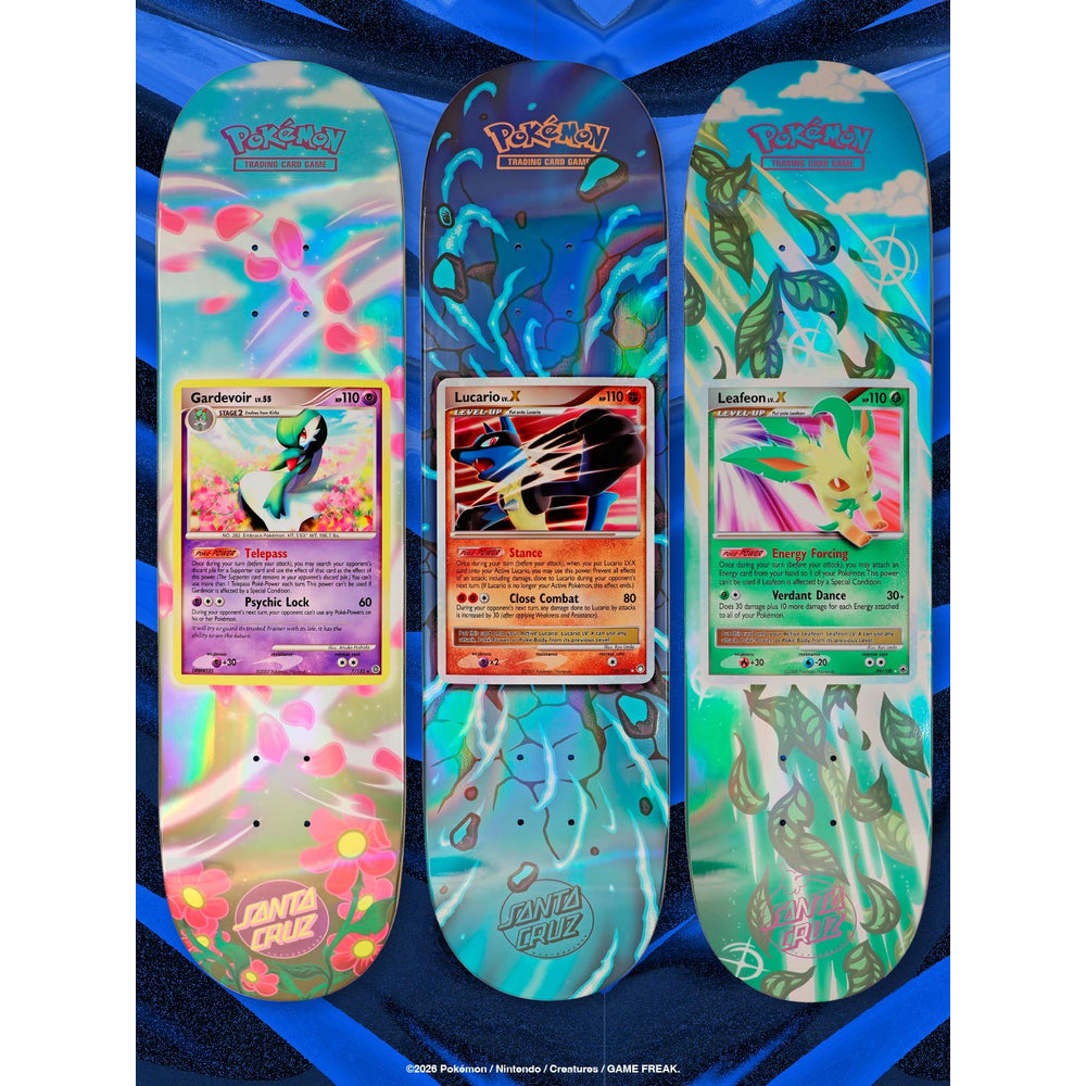 Santa Cruz x Pokemon Gardevoir Lucario Leafeon decks