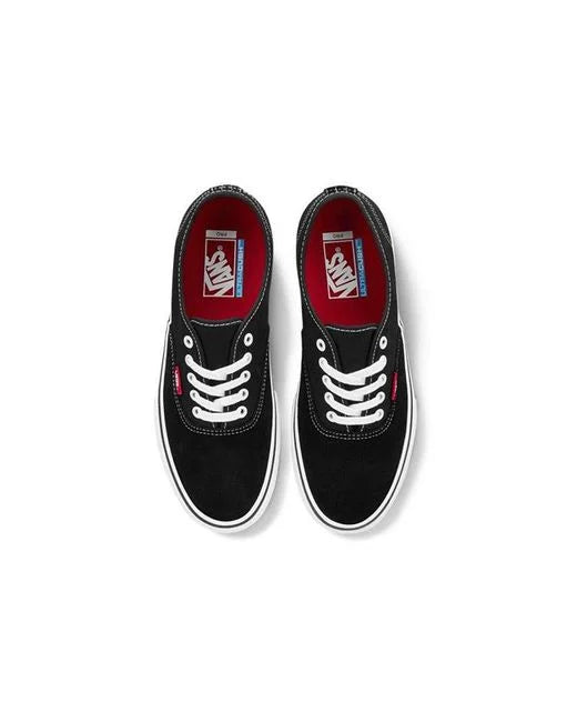 VANS AUTHENTIC PRO BLACK/ TRUE WHITE SHOE (7.5M)