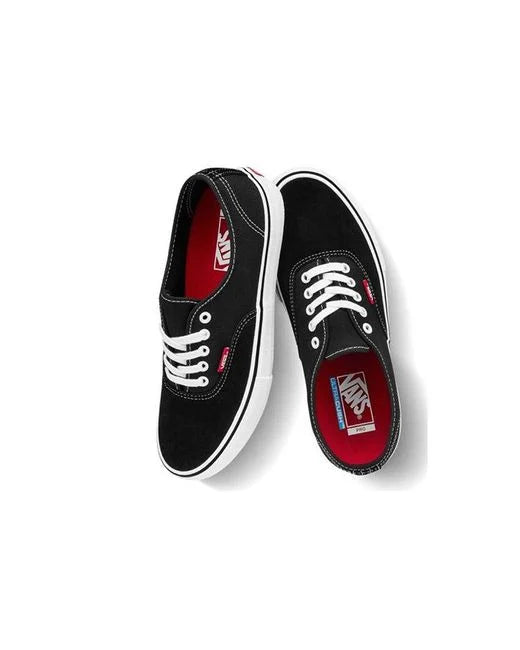 VANS AUTHENTIC PRO BLACK/ TRUE WHITE SHOE (7.5M)
