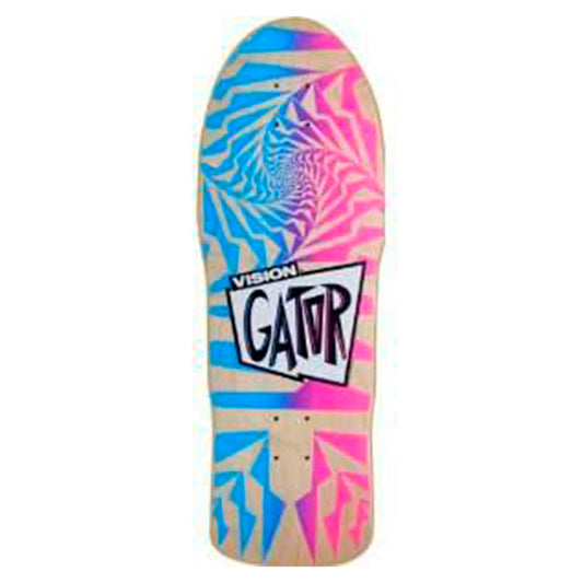 VISION GATOR 2 NATURAL BLUE AND PINK FADE DECK - 10.25"x 29.75"