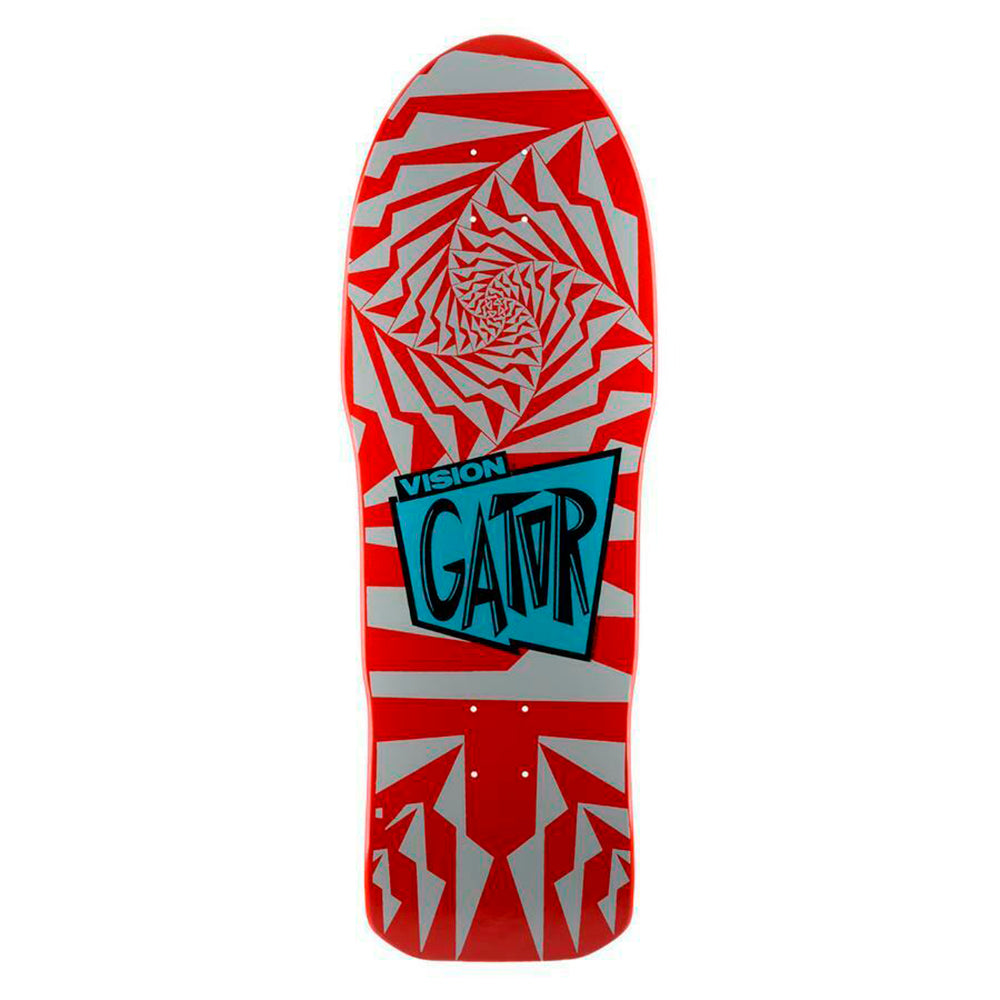 VISION GATOR 2 RED AND SILVER DECK - 10.25"