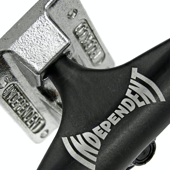 INDEPENDENT PRO MASON SILVA BLACK AND SILVER STANDARD TRUCKS