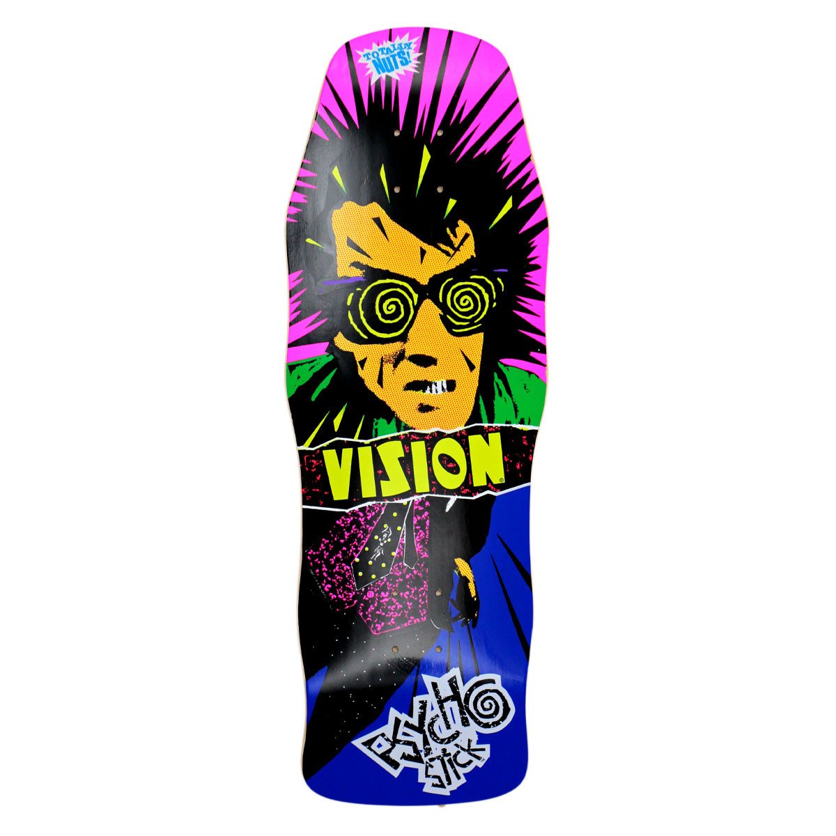 VISION PSYCHO STICK MODERN CONCAVE BLUE DIP DECK - 10"x29.75”