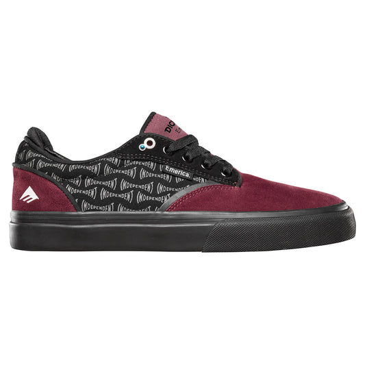 EMERICA DICKSON x INDEPENDENT RED AND BLACK GUM SHOE