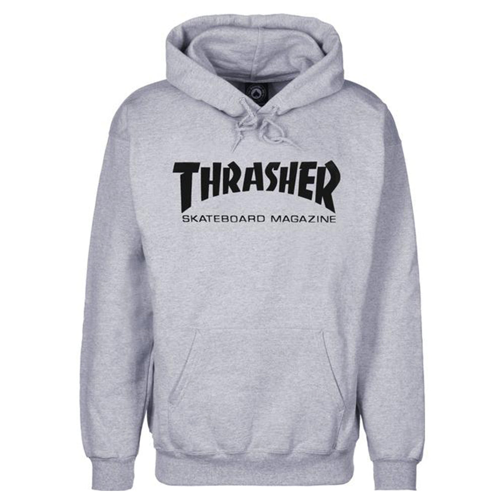 THRASHER SKATE MAG LOGO HOODIE - GREY