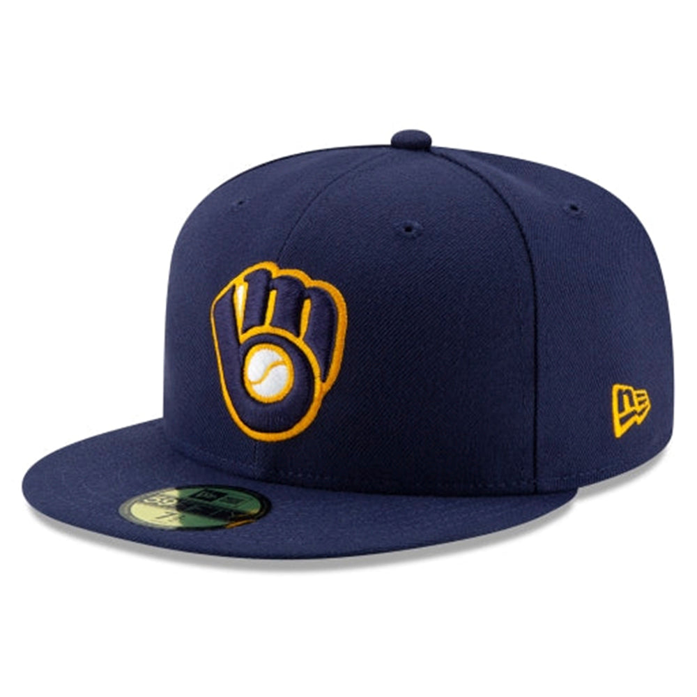 MILWAUKEE BREWERS 59FIFTY NEW ERA NAVY FITTED HAT