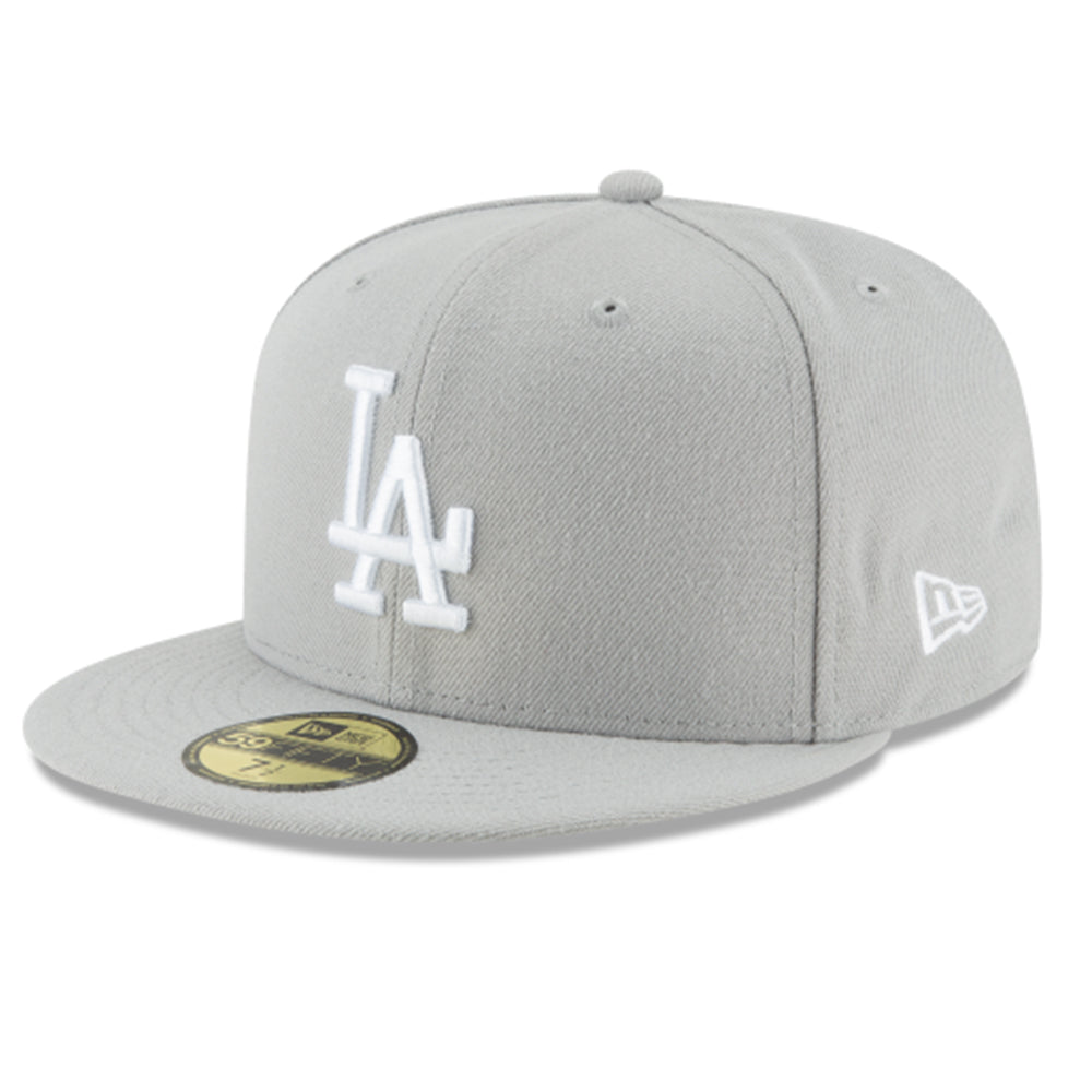 LOS ANGELES DODGERS 59FIFTY NEW ERA GRAY FITTED HAT