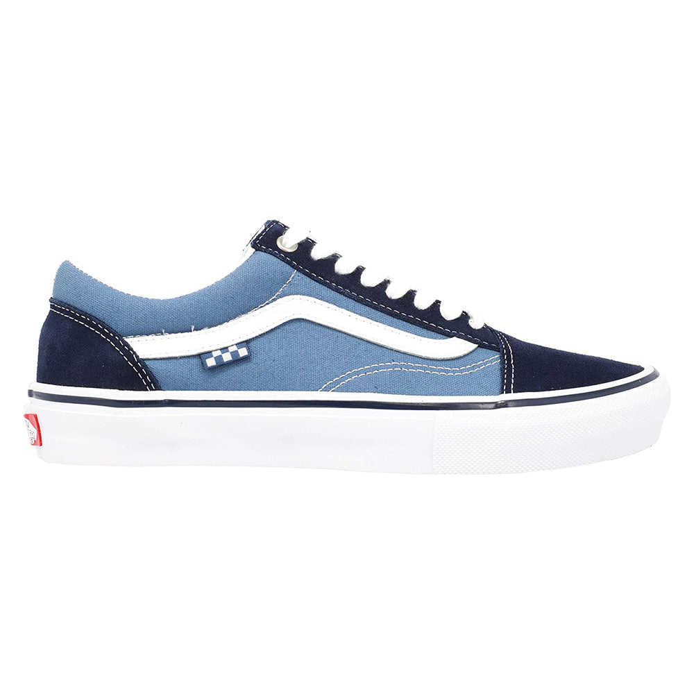 VANS SKATE OLD SKOOL NAVY AND WHITE SHOE