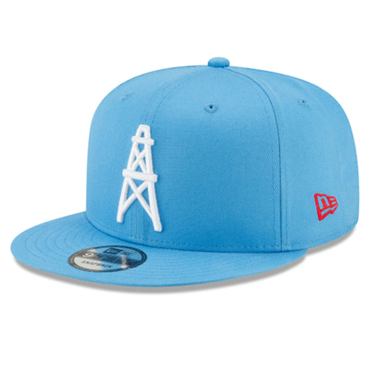 HOUSTON OILERS 9FIFTY NEW ERA LIGHT BLUE SNAPBACK HAT