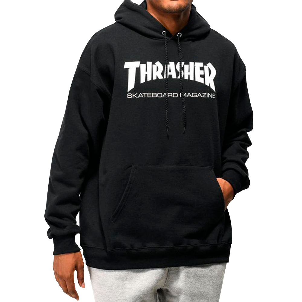 THRASHER SKATE MAG LOGO HOODIE - BLACK