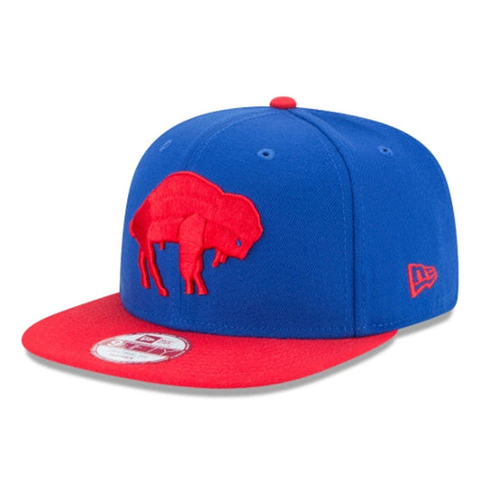 BUFFALO BILLS 9FIFTY NEW ERA 2TONE BLUE AND RED SNAPBACK HAT