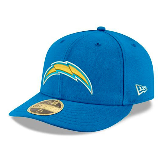 LOS ANGELES CHARGERS 59FIFTY NEW ERA LOW PRO LIGHT BLUE FITTED HAT