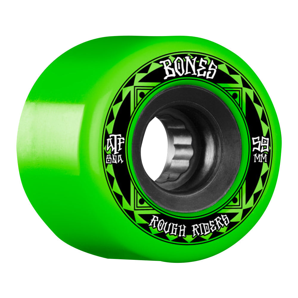 BONES WHEELS ATF ROUGH RIDER RUNNERS 4PK - GREEN