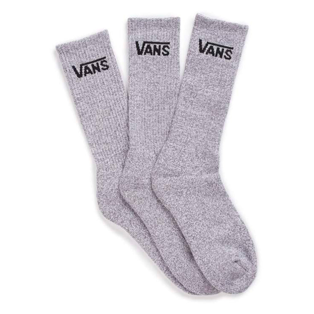 VANS CLASSIC CREW SOCKS - HEATHER GREY 3PK