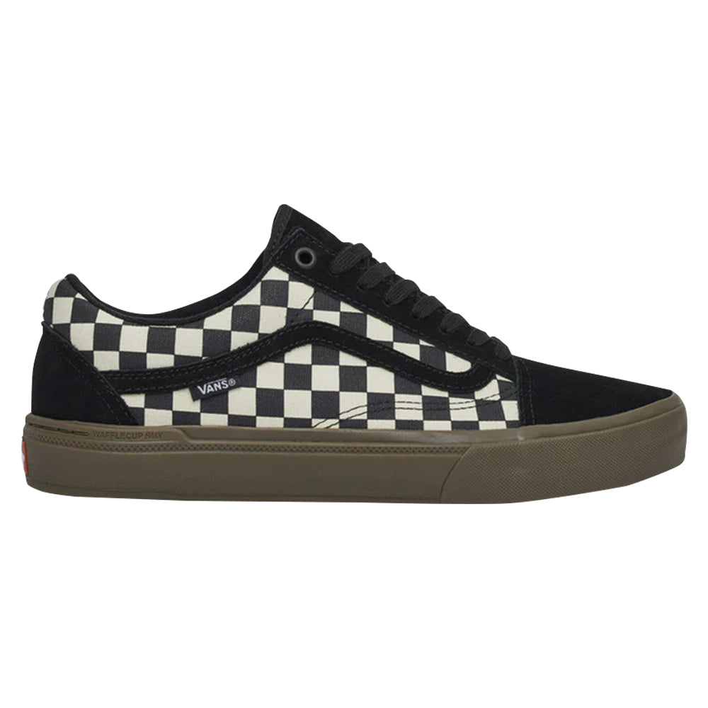 VANS BMX OLD SKOOL CHECKERBOARD BLACK AND DARK GUM SHOE